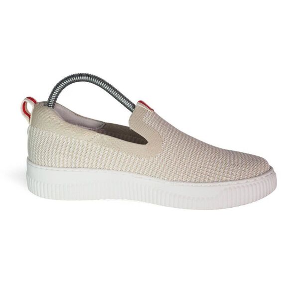 Women's Cream Slip-On Sneakers - Picture 7 of 11